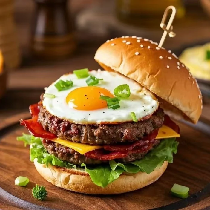 【10月10日】【10片2斤】牛肉汉堡饼非原切调味版（配料：牛肉、水、盐）