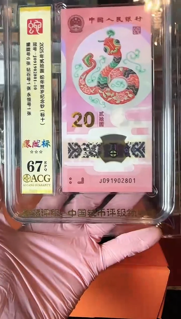 塑料2025 蛇钞 爱藏 标十  啊啊啊啊啊啊 如图