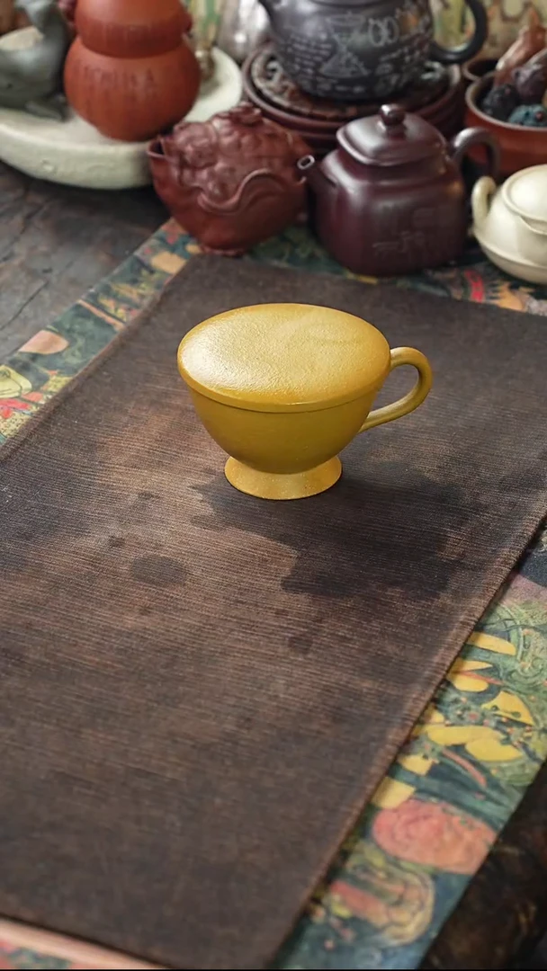 黄段光素盖杯32423