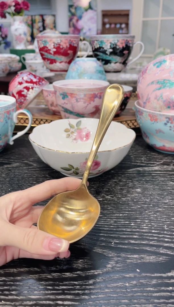 不锈钢大勺-------金色