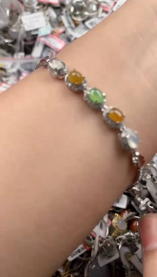 银S925镶嵌戒指翡翠999            9