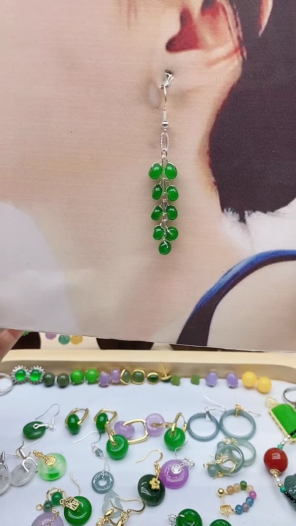 未镶嵌翡翠耳饰翡翠225