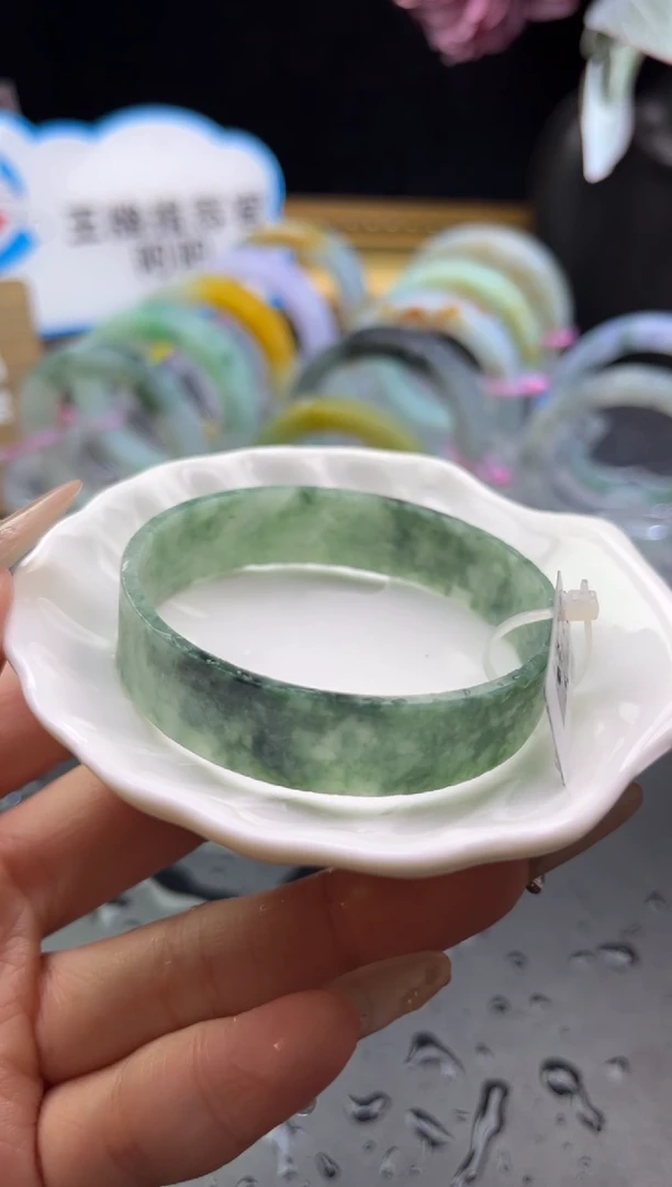 未镶嵌手镯定制翡翠54-55「定制不退不换」