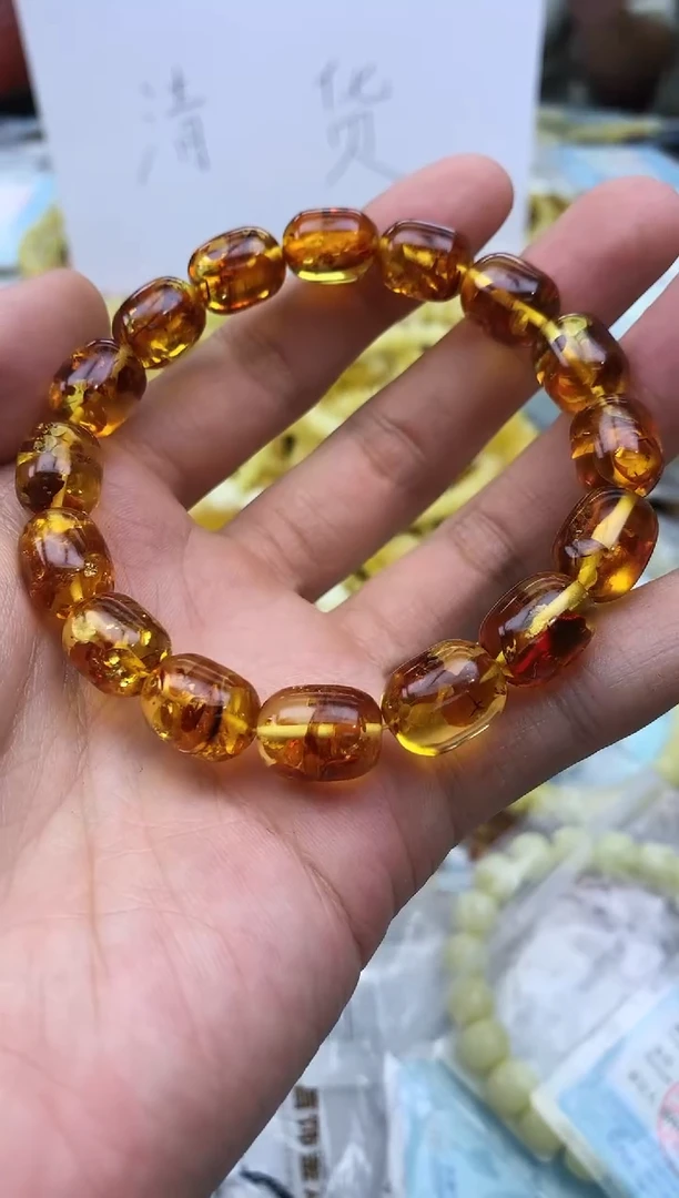 裸石蜜蜡未镶嵌手串