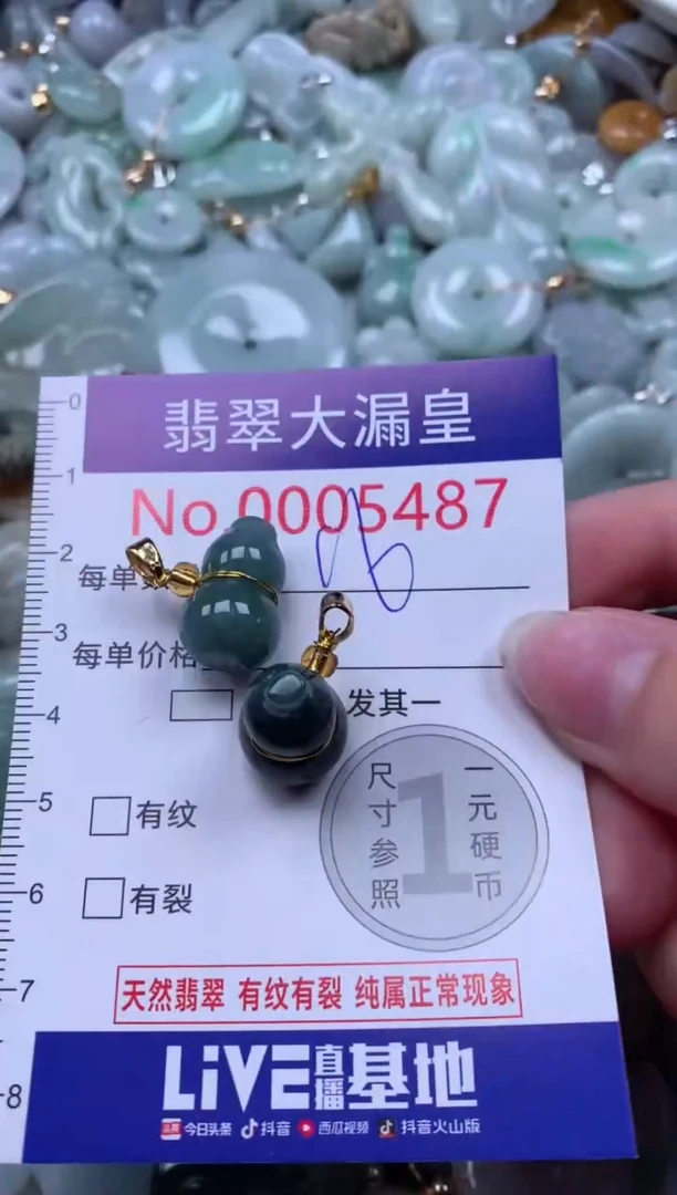 翡翠未镶嵌吊坠(不含链)5487