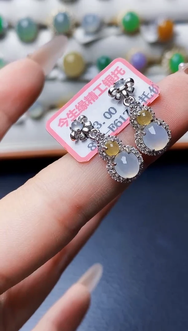 银S925镶嵌戒指翡翠1485