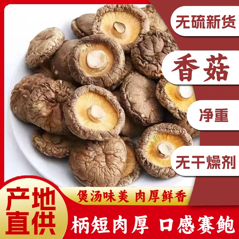 坤田鲜珍（胖孩专属）【干香菇净重发货】头茬新货剪角干香菇肉质肥厚