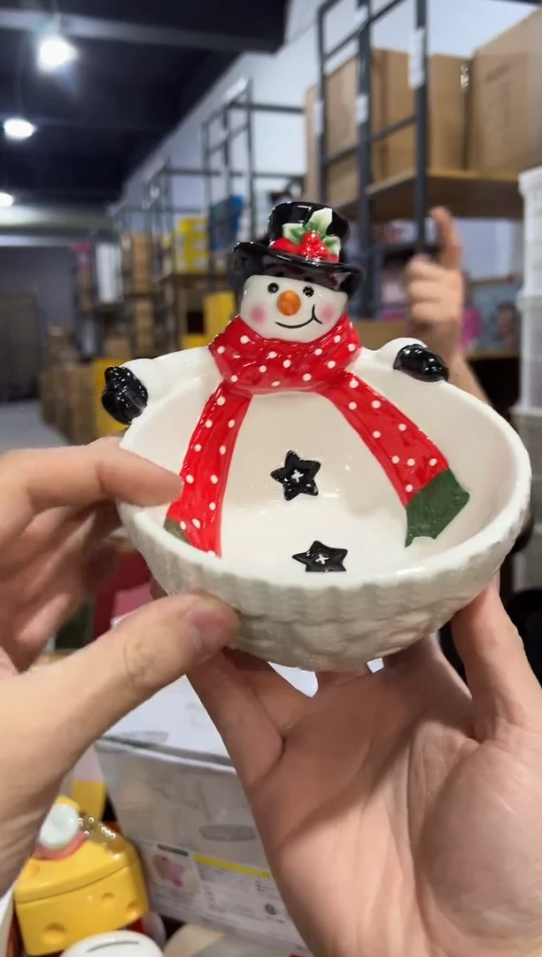 【闪购商品】杯陶瓷原盒雪人碗