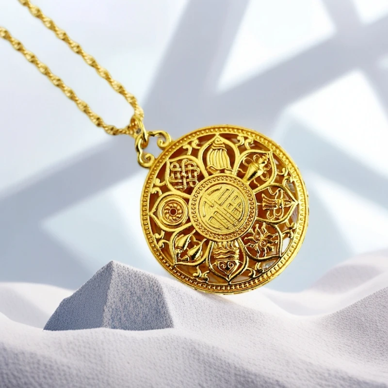 【璐璐甄选】 高端轻奢气质国潮合金八宝罗盘吊坠（ZL71124）赠合金链