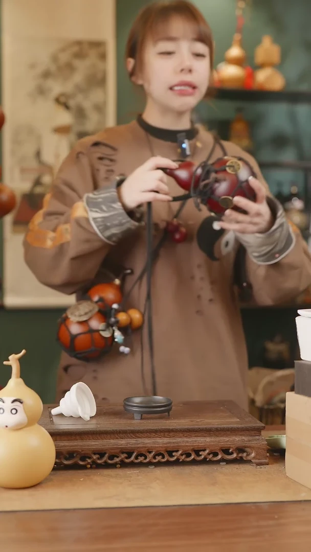 【闪购商品】8号精品天然大漆工艺防渗内胆酒葫芦~