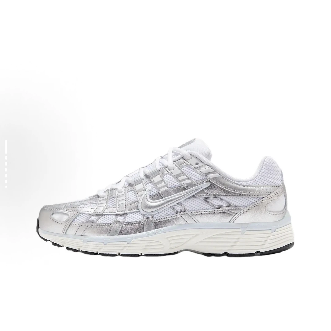 Nike耐克女鞋P-6000银白复古老爹百搭舒适休闲鞋BV1021-106