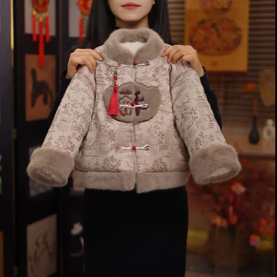 2026款【烟雨江南】新中式拜年服  冬季保暖加厚国风儿童冬装25Y582