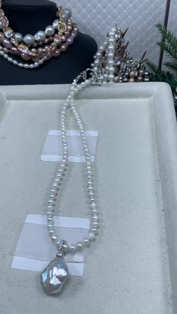 【闪购商品】淡水珍珠套链未镶嵌【纯恬珍珠】