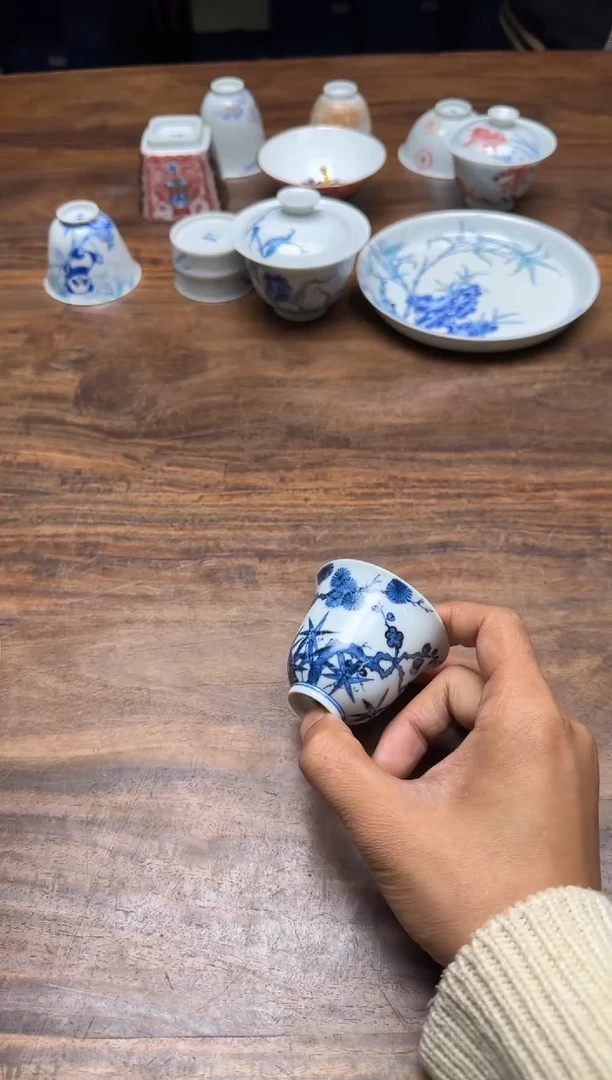 一儒堂 仿明松竹梅铃铛杯 “福利”