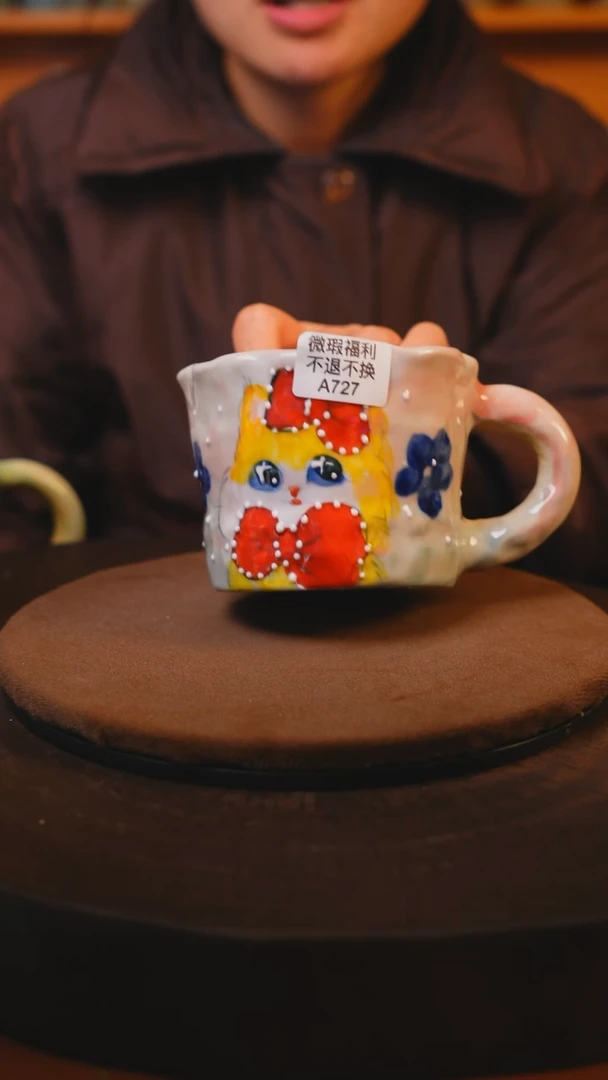 【闪购商品】瓷片景德镇手绘瓷器高温釉下彩--微瑕