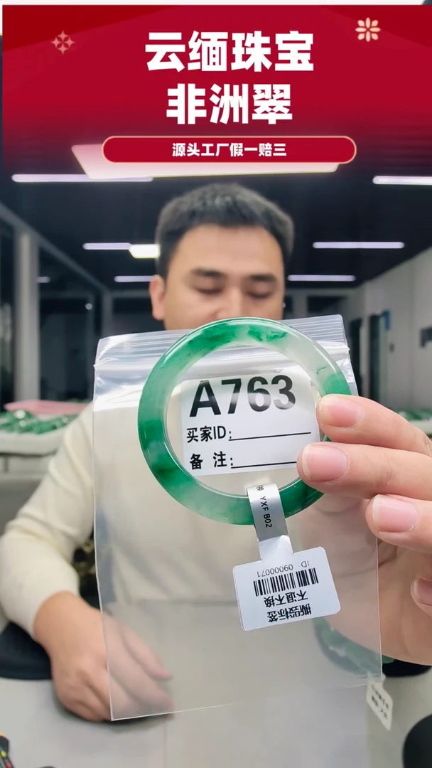 未镶嵌手镯石英质玉（非洲翠）57 58圈口A763