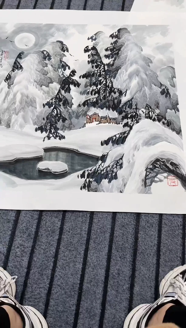 精品国画山水作品