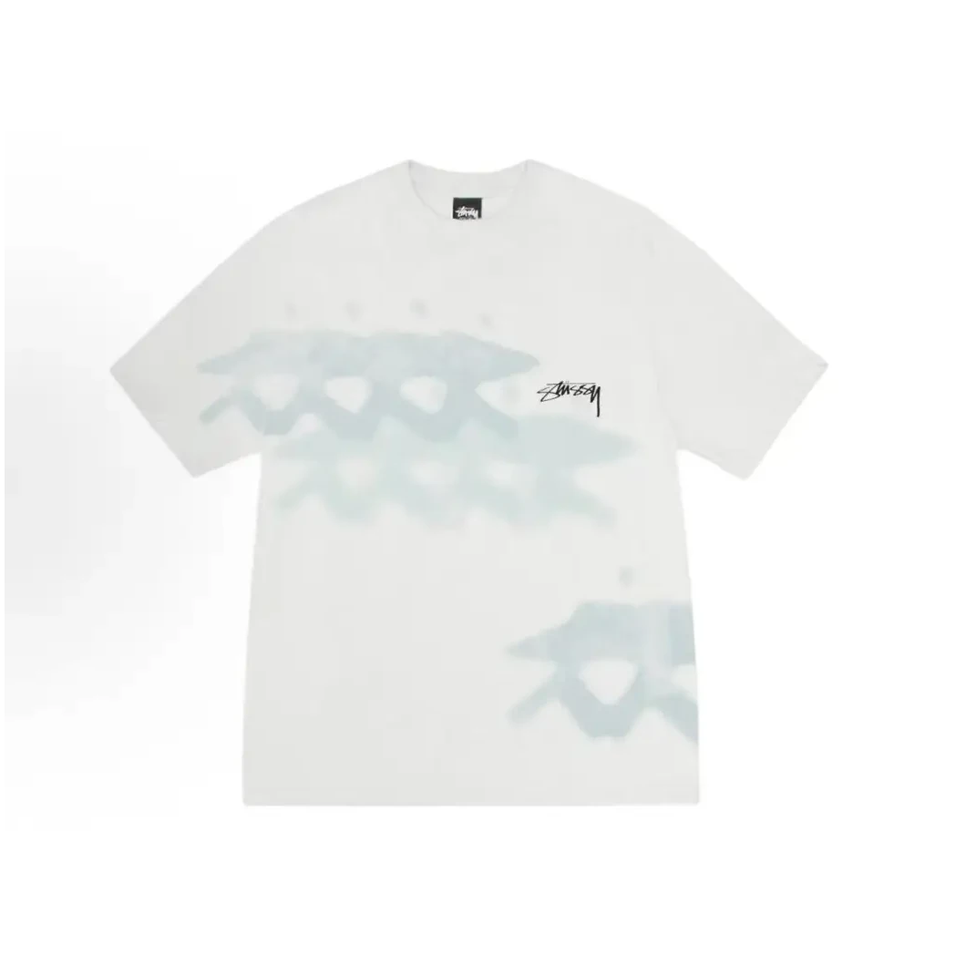 Stussy 斯图西美式潮流冲浪系列染色Logo圆领宽松短袖T恤男女同款