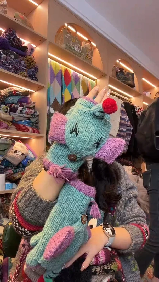 绵羊毛菲*百羊毛大象手套A214