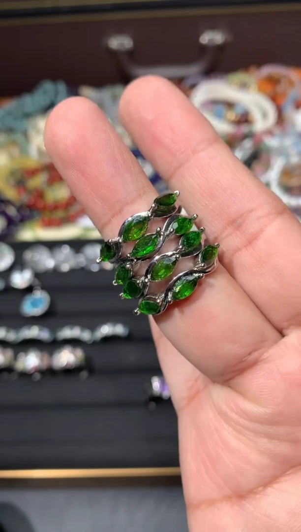 未镶嵌透辉石戒指F90【多样性发其一】