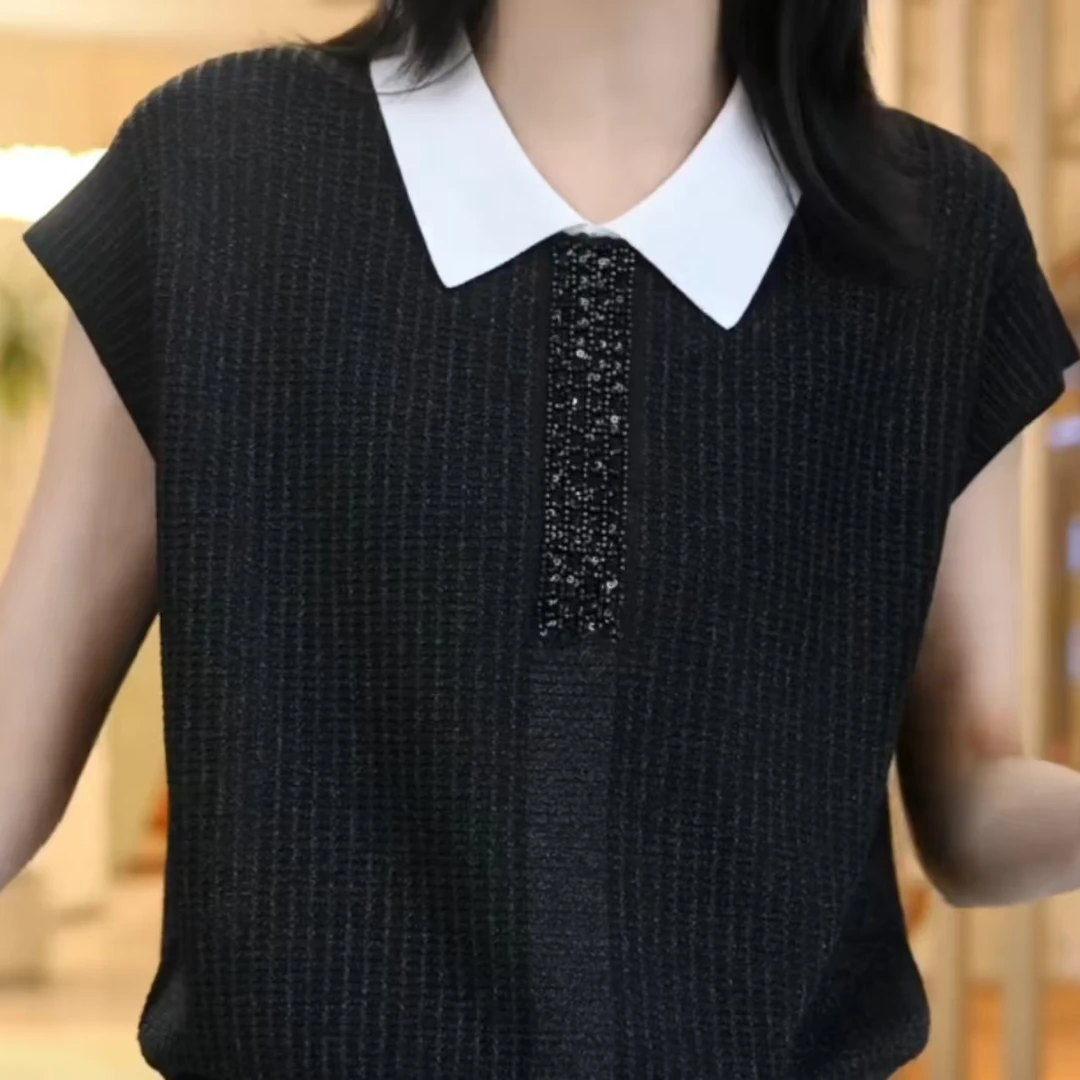 【1117主播推荐】2025女生针织休闲显瘦百搭春夏经典款上衣女时尚