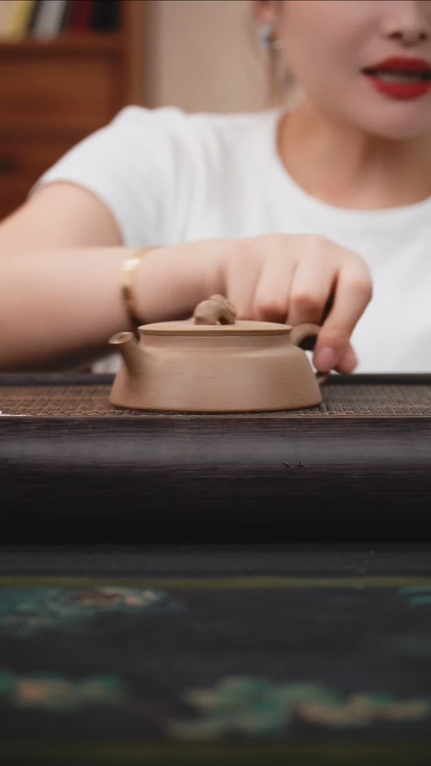 茶壶紫砂青降坡 曼生周盘