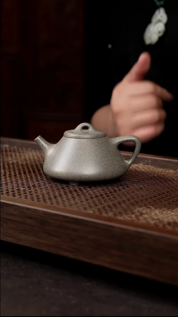 茶壶紫砂柴烧本绿子冶