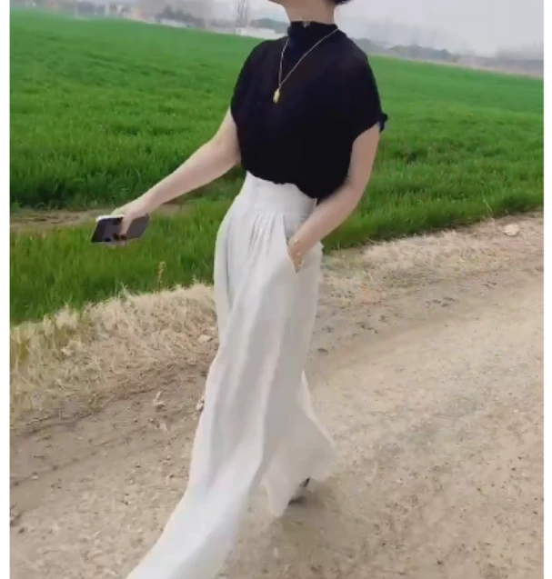 2025春季新款时尚女装网红潮流气质靓丽打底衫裤子两件套今