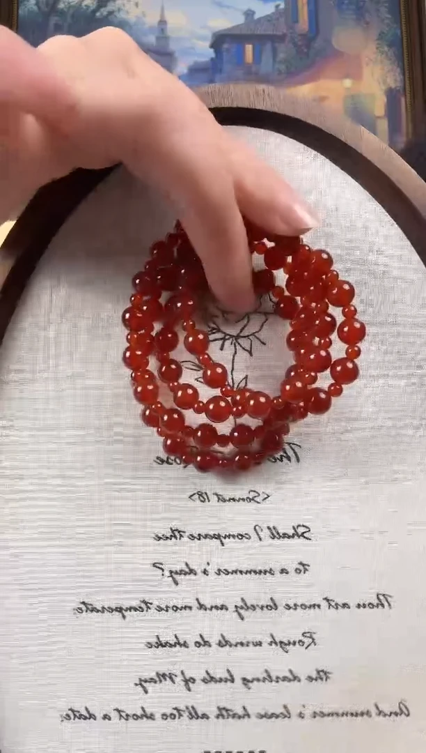 未镶嵌手链玛瑙/玉髓纯天然玛瑙手链卡10