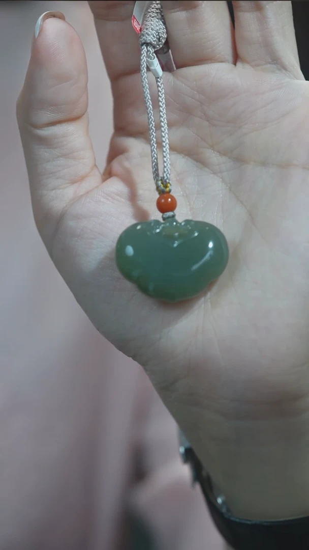 颈饰未镶嵌和田玉祥云锁