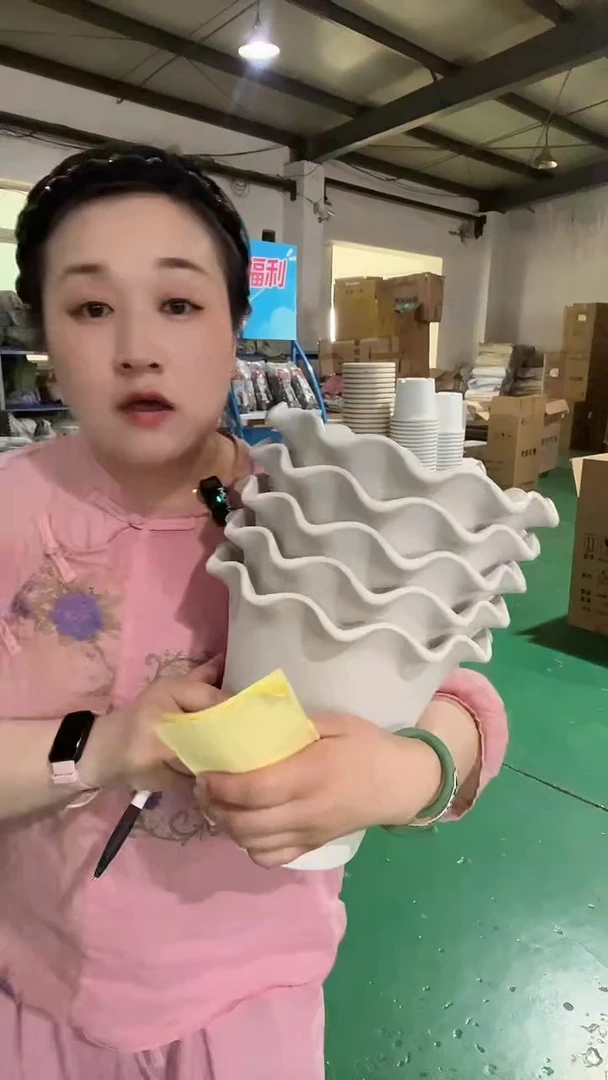 5个瑕疵荷叶边5003，5个白色，无托盘