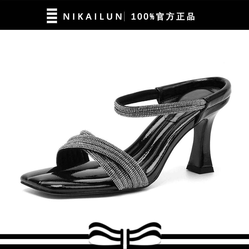 踩屎感拖鞋外穿夏季女鞋2025新款爆款气质高跟水晶透明仙女风凉鞋