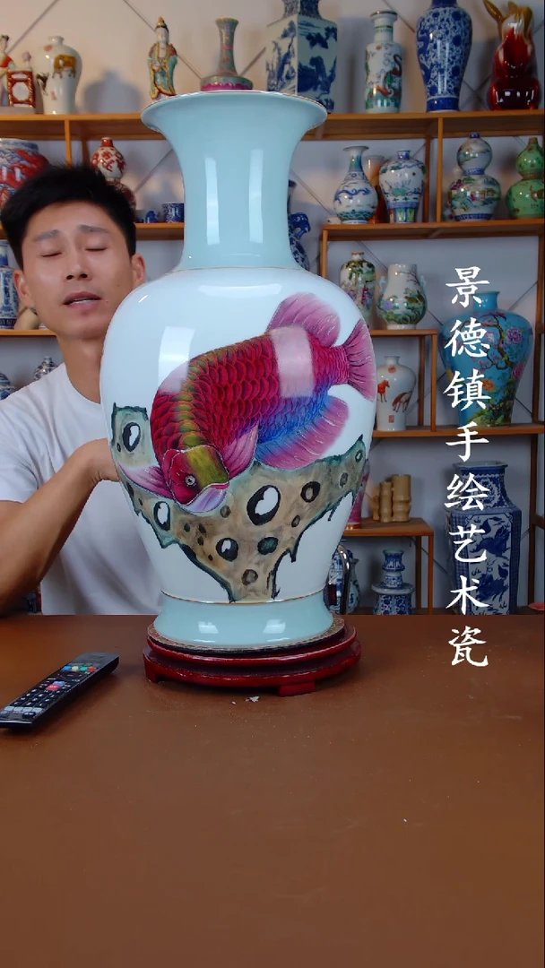 现代景德镇手工手绘陶瓷摆件28