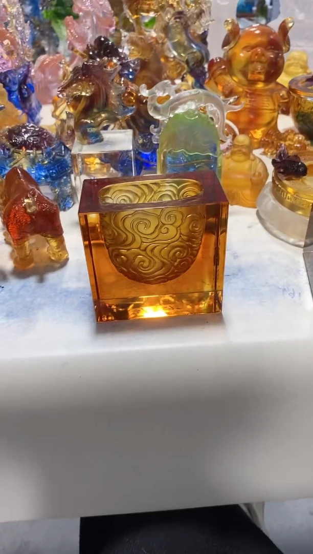 手工艺品琉璃37 古法琉璃 微瑕介意勿拍 不退不换