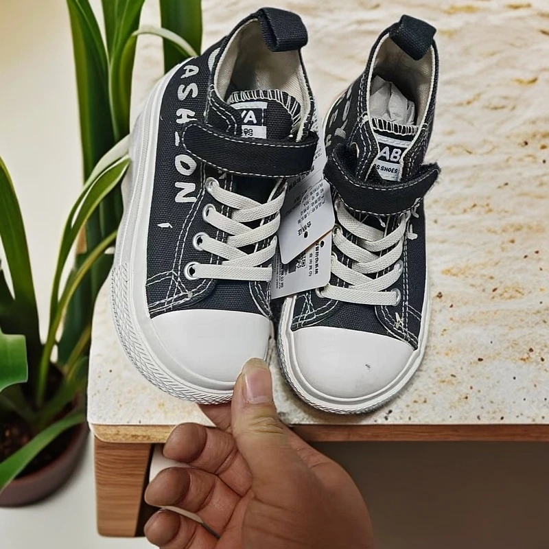 23059儿童帆布鞋男童板鞋春秋新款女童鞋子学生布鞋潮款