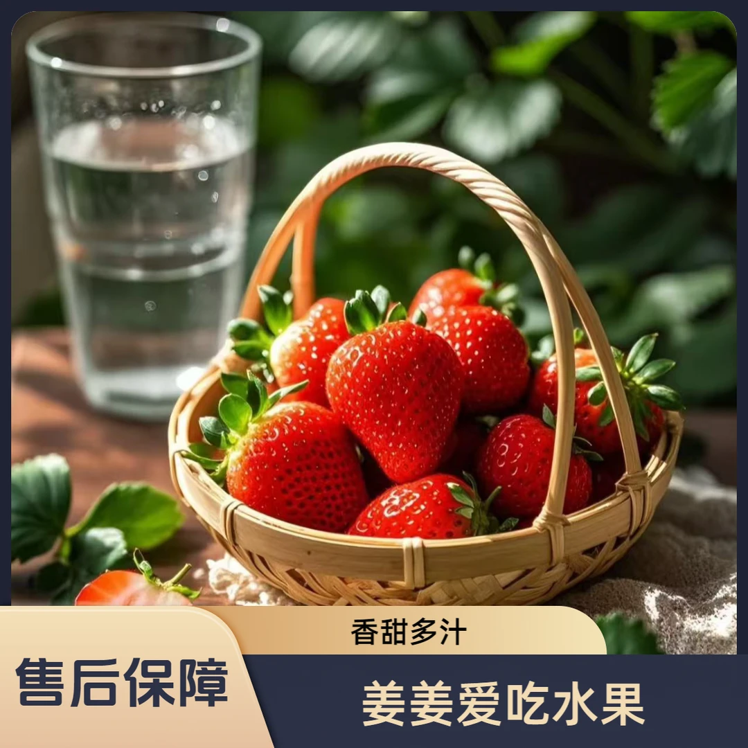 【草莓】丹东红颜99   香味浓郁 15粒装  1盒净重500g