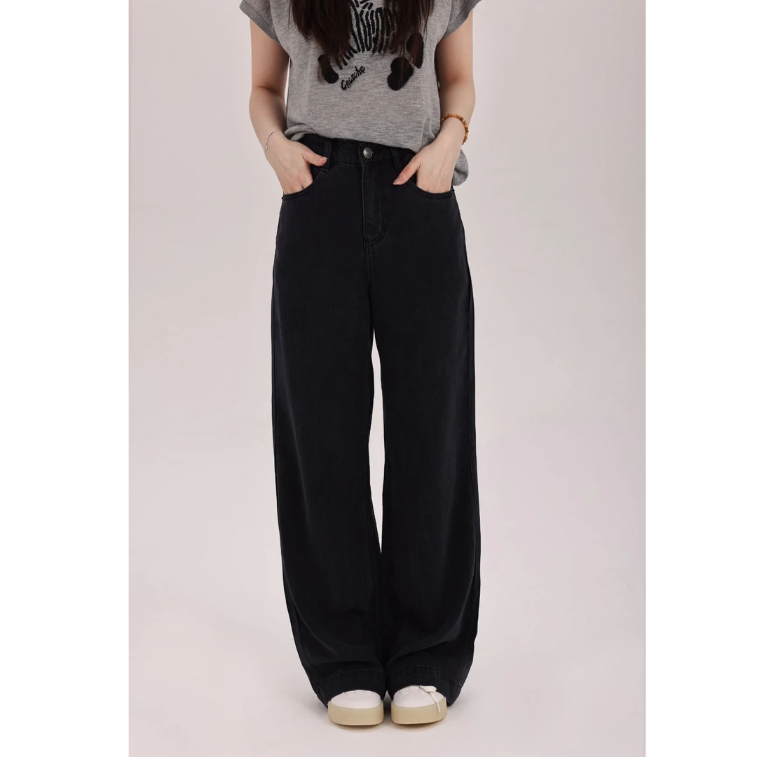 Tender Jinger【疯狂星期三】天丝定织雪花纹直筒空气裤T52YYL80841