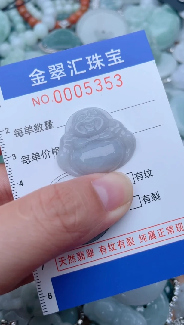 翡翠未镶嵌颈饰5353