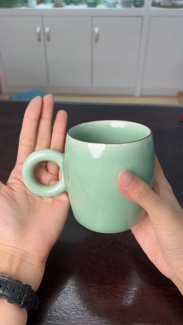 龙泉云间青瓷小米茶器