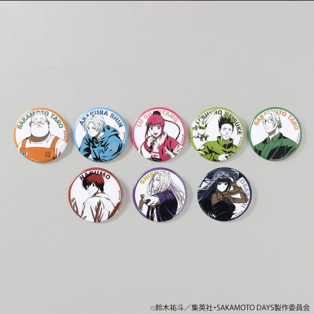 【坂本日常】plaza素底吧唧 傻瓜吧唧徽章盲盒（拆包）