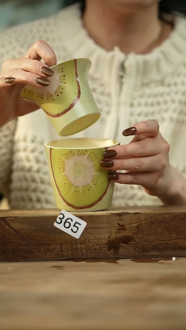 粉引·盖碗/设计师 牧渔 款