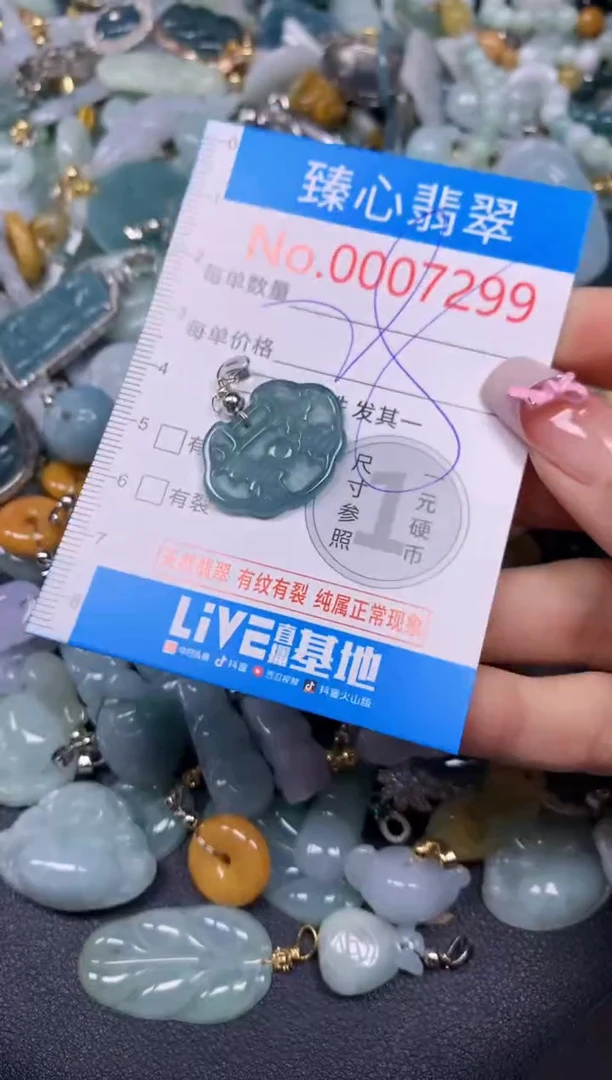 【闪购商品】翡翠颈饰未镶嵌含绳0007299