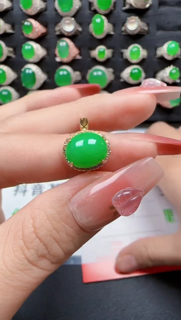 【闪购商品】翡翠戒指银S925镶嵌3182