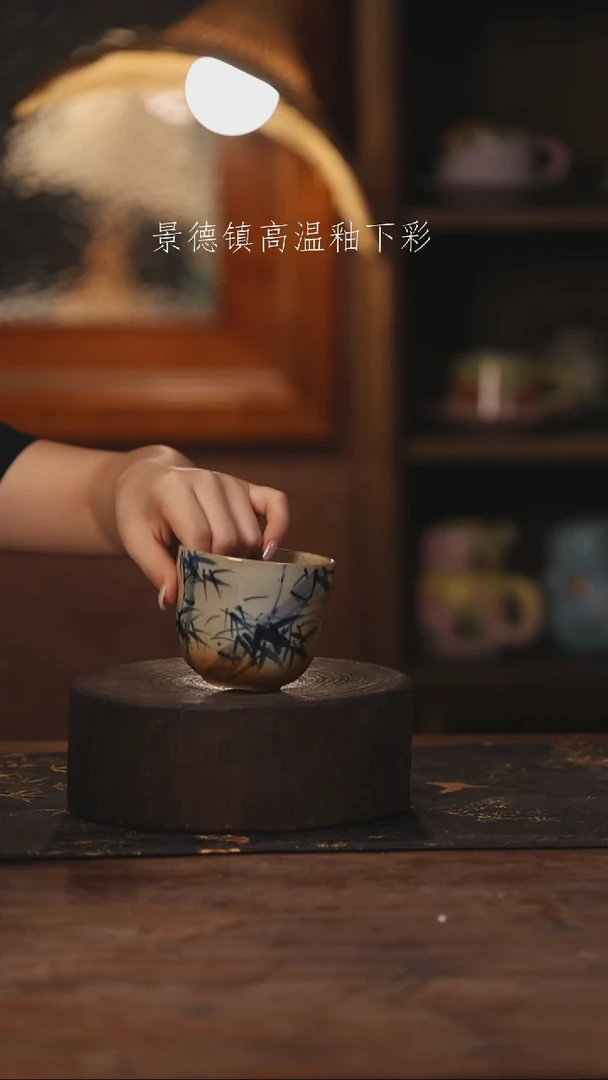 陶瓷景德镇高温釉下手绘陶瓷188