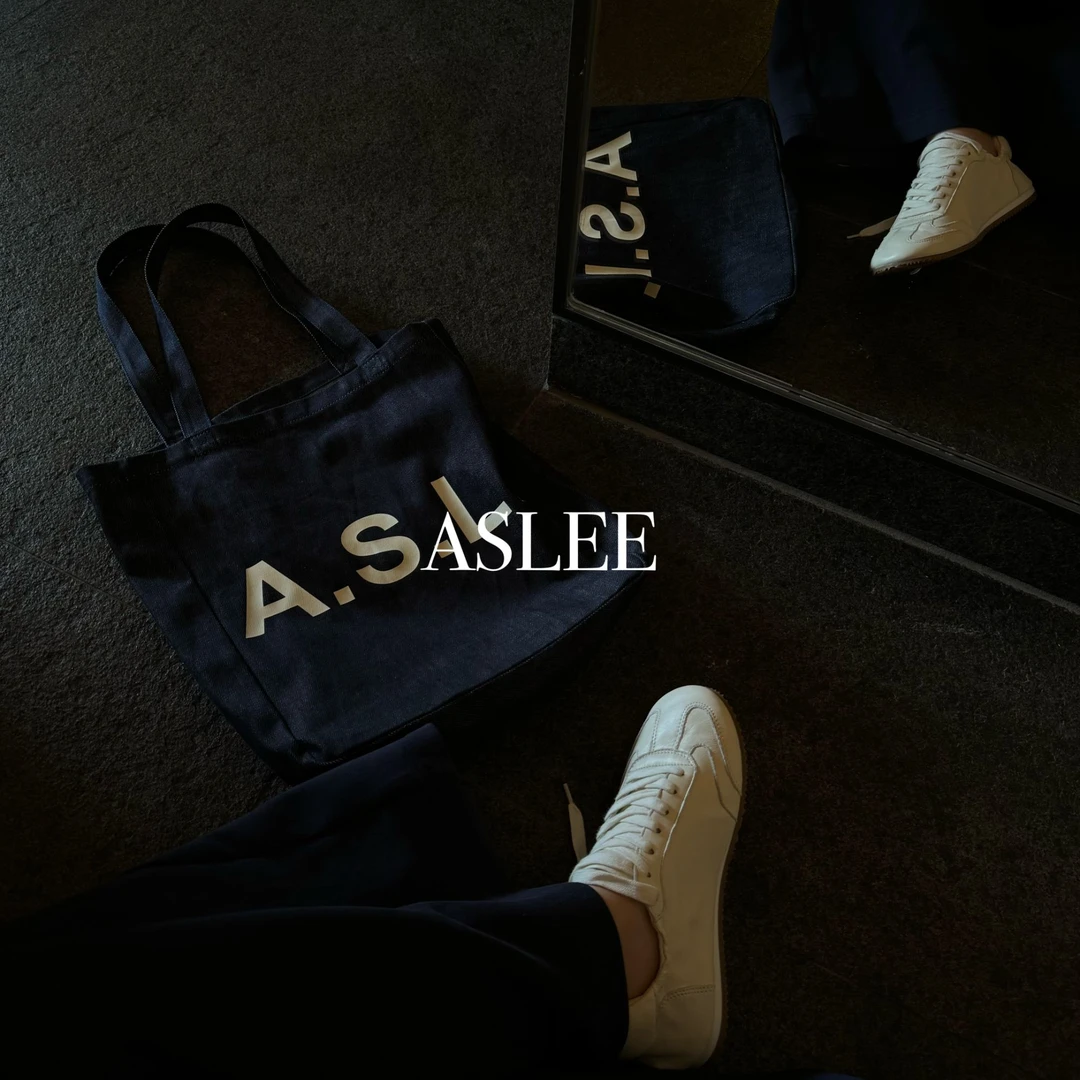 【ASHLEYASS】休闲帆布袋复古纯色单肩大容量印花字母包包LSP420116