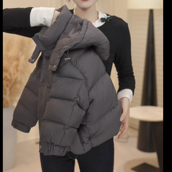 【90白鸭绒】冬装儿童休闲洋气连帽保暖羽绒服SJ4881