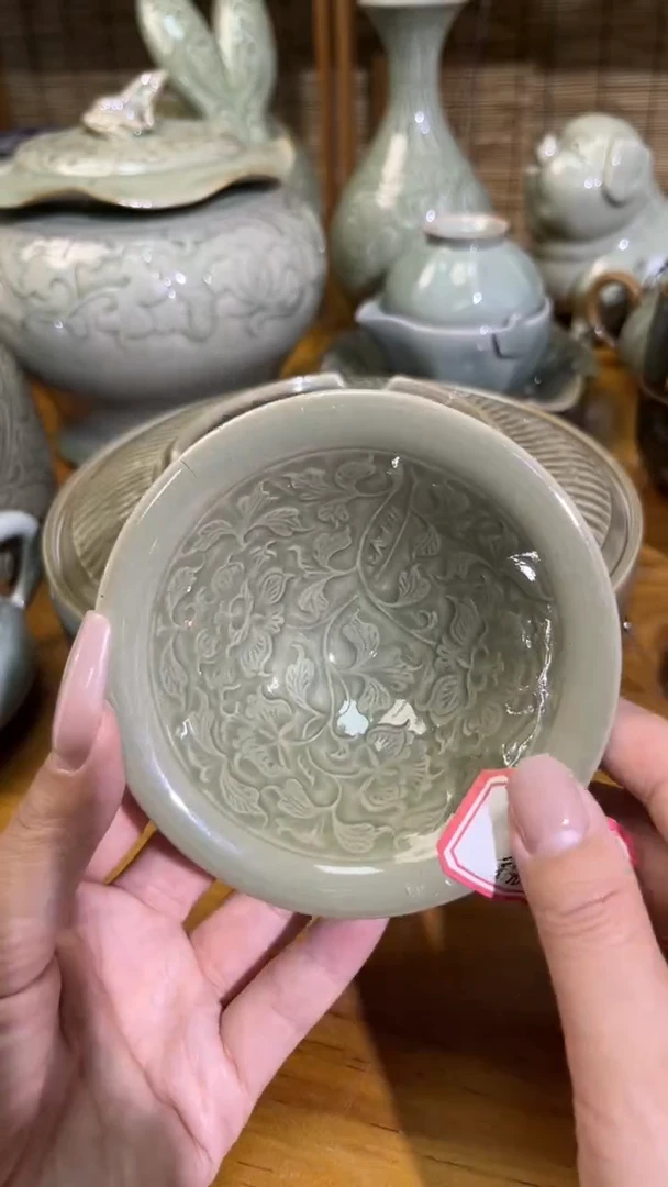 耀州窑陶瓷斗笠盏06