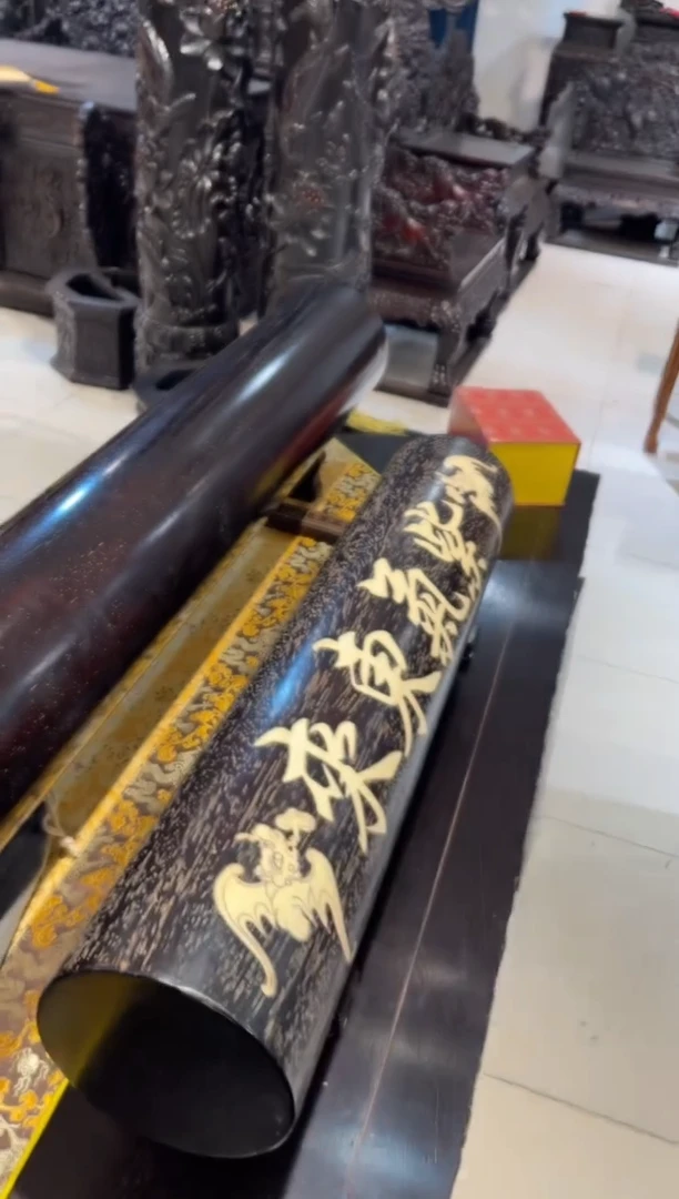 木木雕款春**面紫气东来68