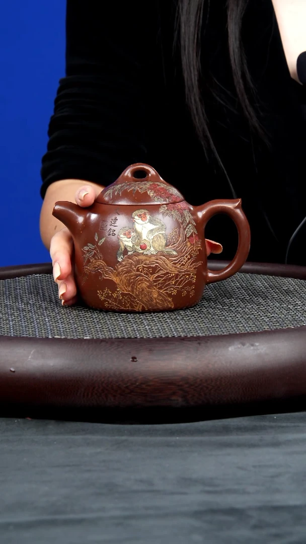 茶壶紫砂64 赵丽娟 秦权 松亭底槽清 3460毫升