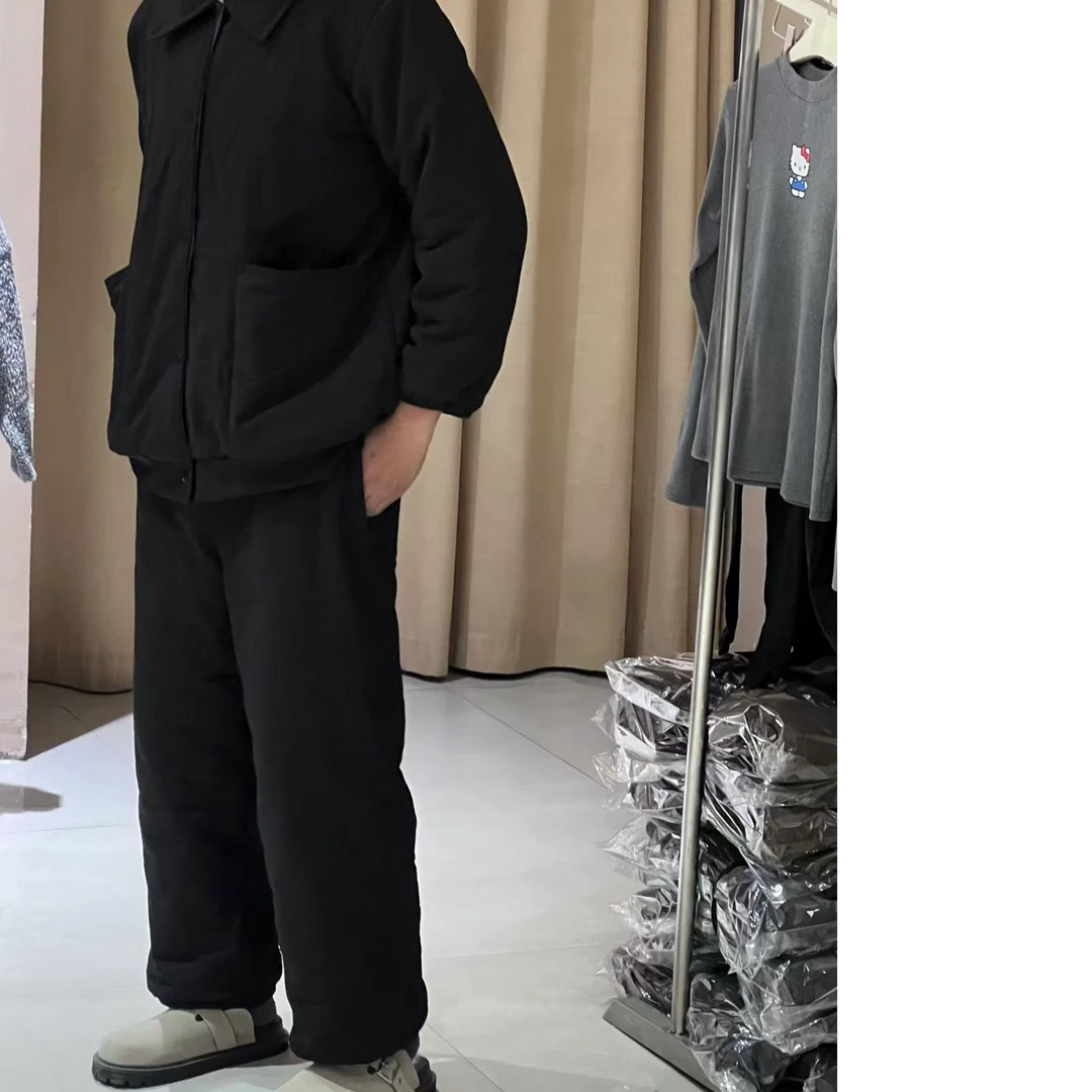 冬季 男士棉花衣可外穿套装舒适时尚保暖家居服睡衣